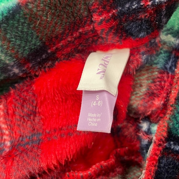 Joyspun Womens Plush Fleece Sleep Joggers Plaid Lounge Pants small Holliday wear - Picture 8 of 9